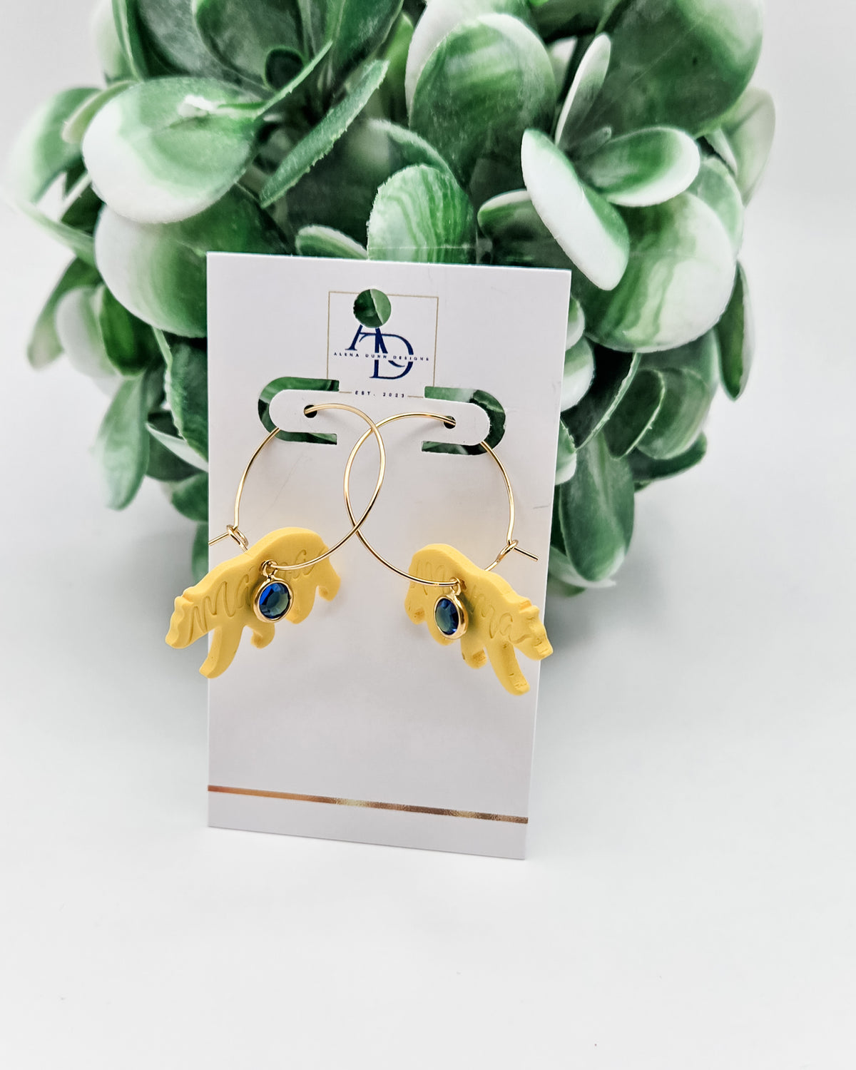 Mama Bear Hoop Earrings image 1