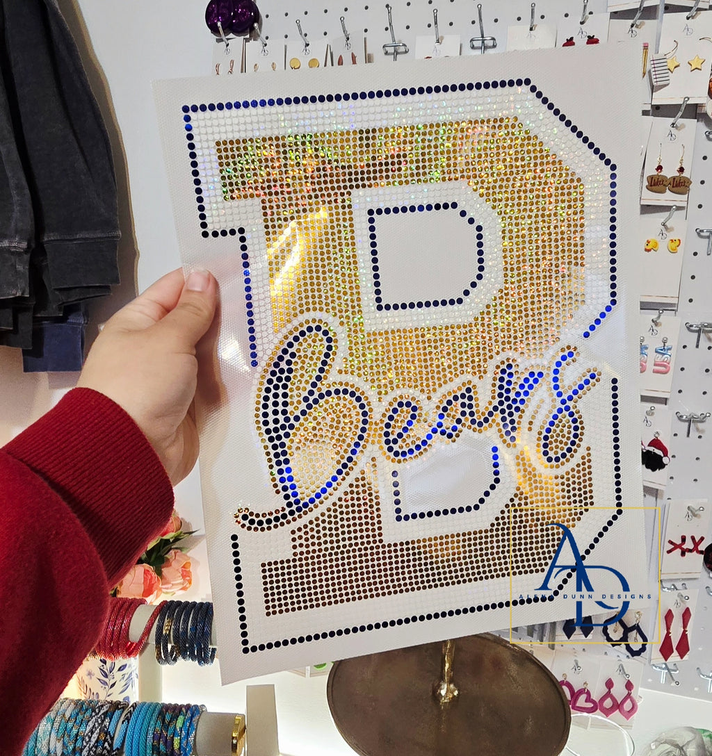 Varsity B Bears Spangle design image 0
