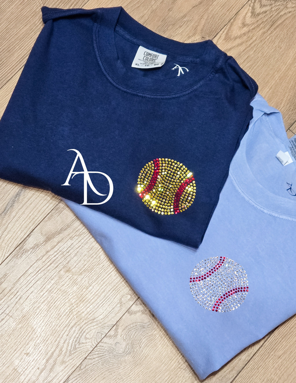 Custom Rhinestone Game Day Tee image 2