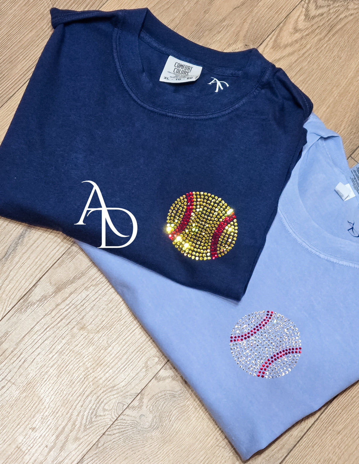 Custom Rhinestone Game Day Tee image 2
