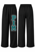 PIM Spangle Open Bottom Sweatpants