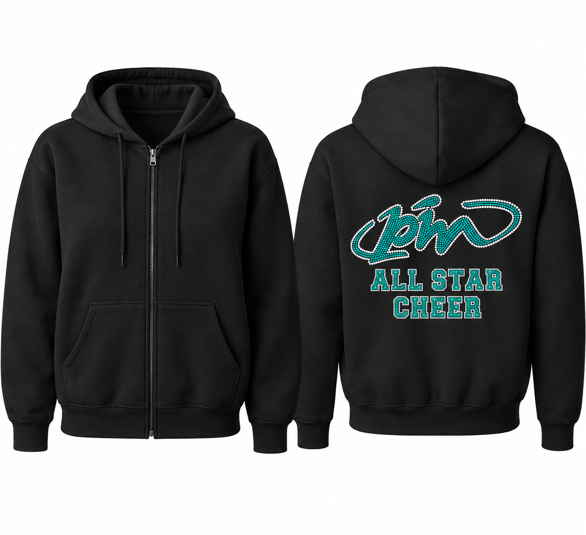 PIM All Star Cheer Spangle Zip-Up Hoodie