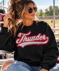 Thunder Varsity Script Spangle Top