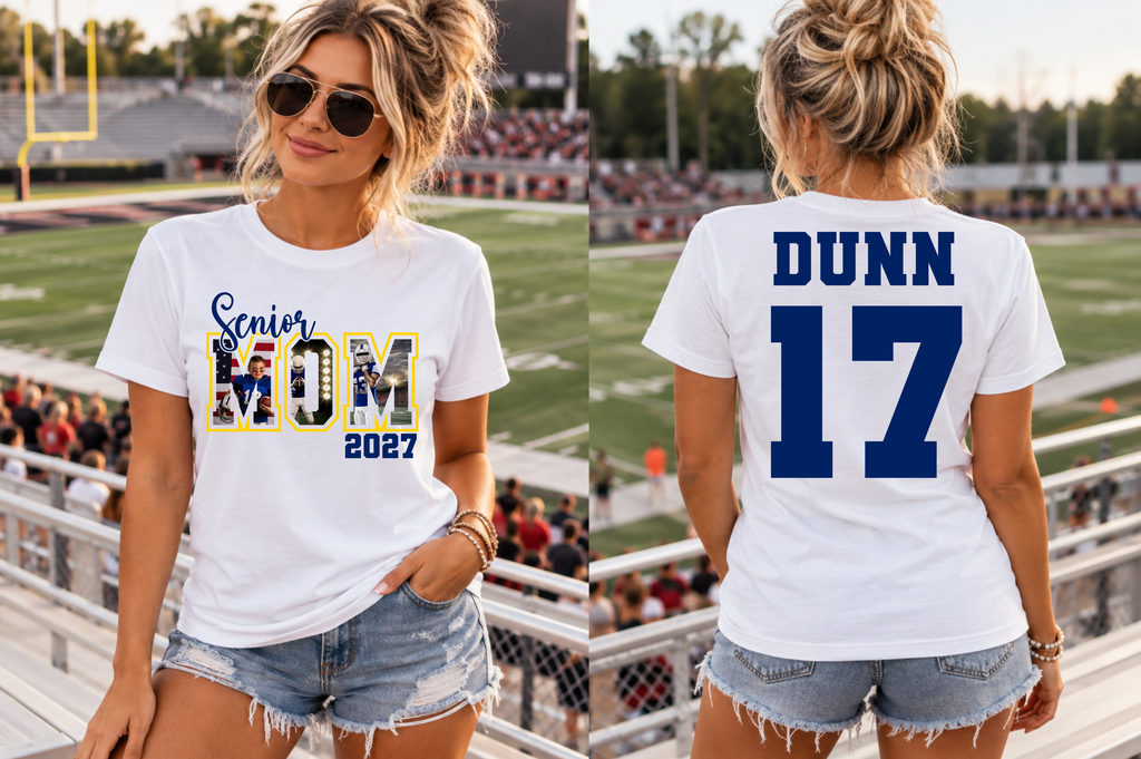 Senior Mom | Custom Photo Spirit Tee or Crewneck