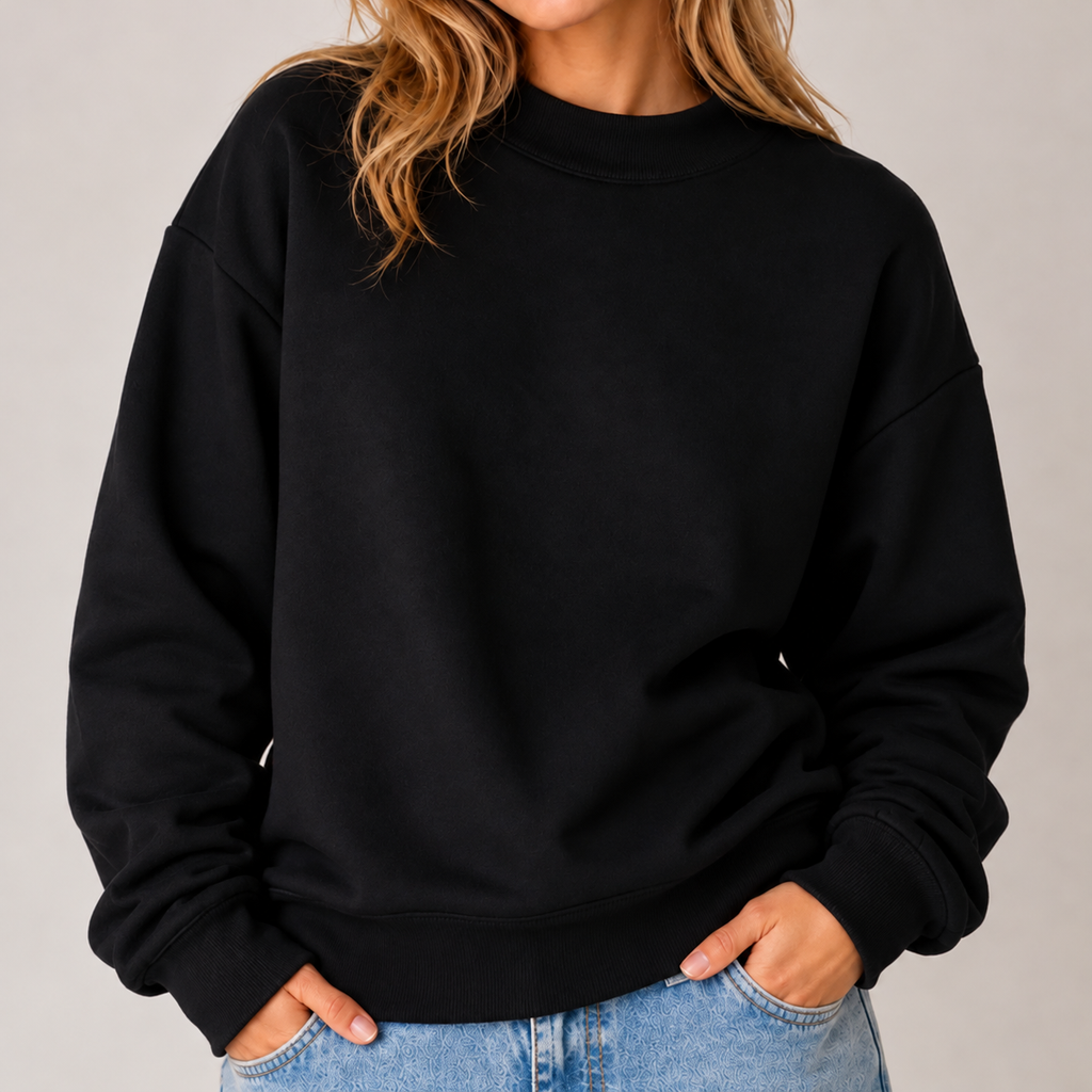 Premium Oversized Mockneck Sweatshirt Upgrade