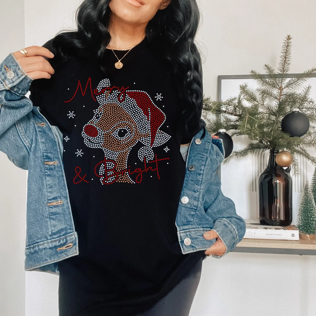 Merry & Bright Reindeer Spangle