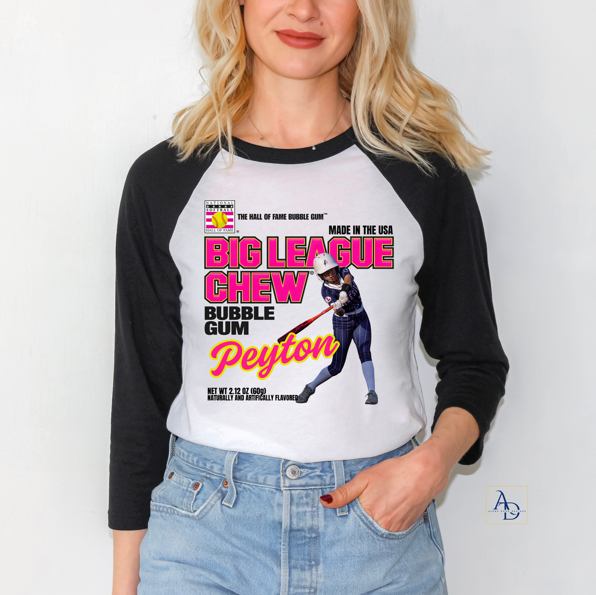 Custom Softball “Big League Chew” Player Shirt Your Softball Star