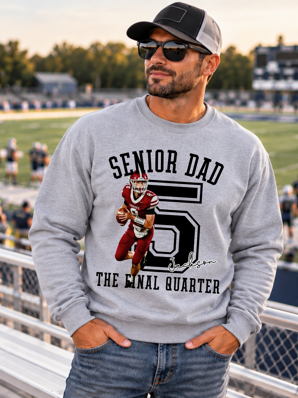 The Final Quarter | Personalized Senior Photo Tee or Crewneck