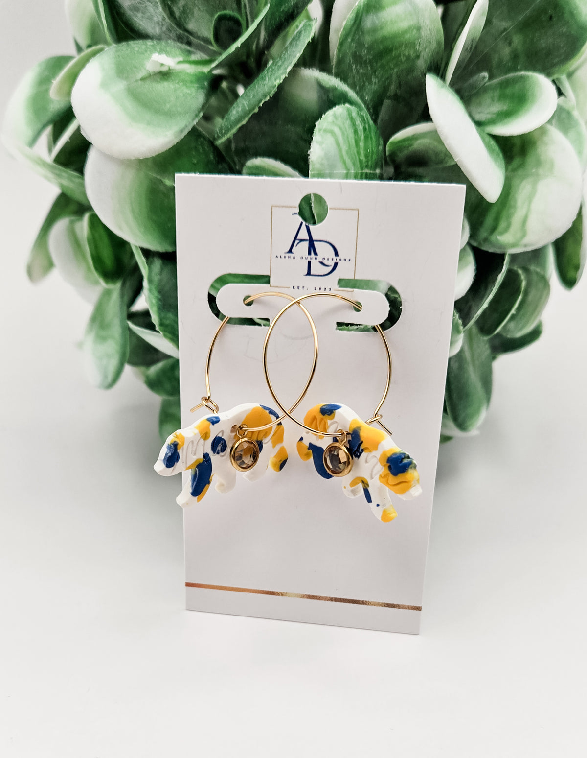 Mama Bear Hoop Earrings image 2