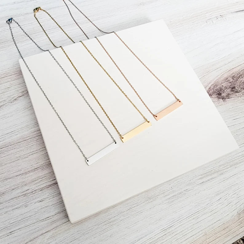 Horizontal Pendant Necklace image 1