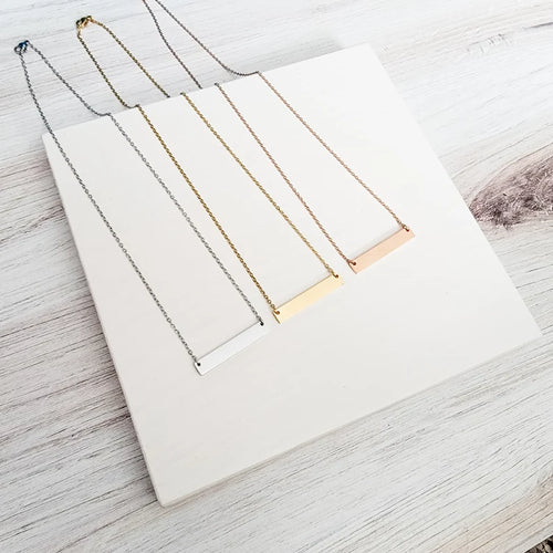 Horizontal Pendant Necklace image 1