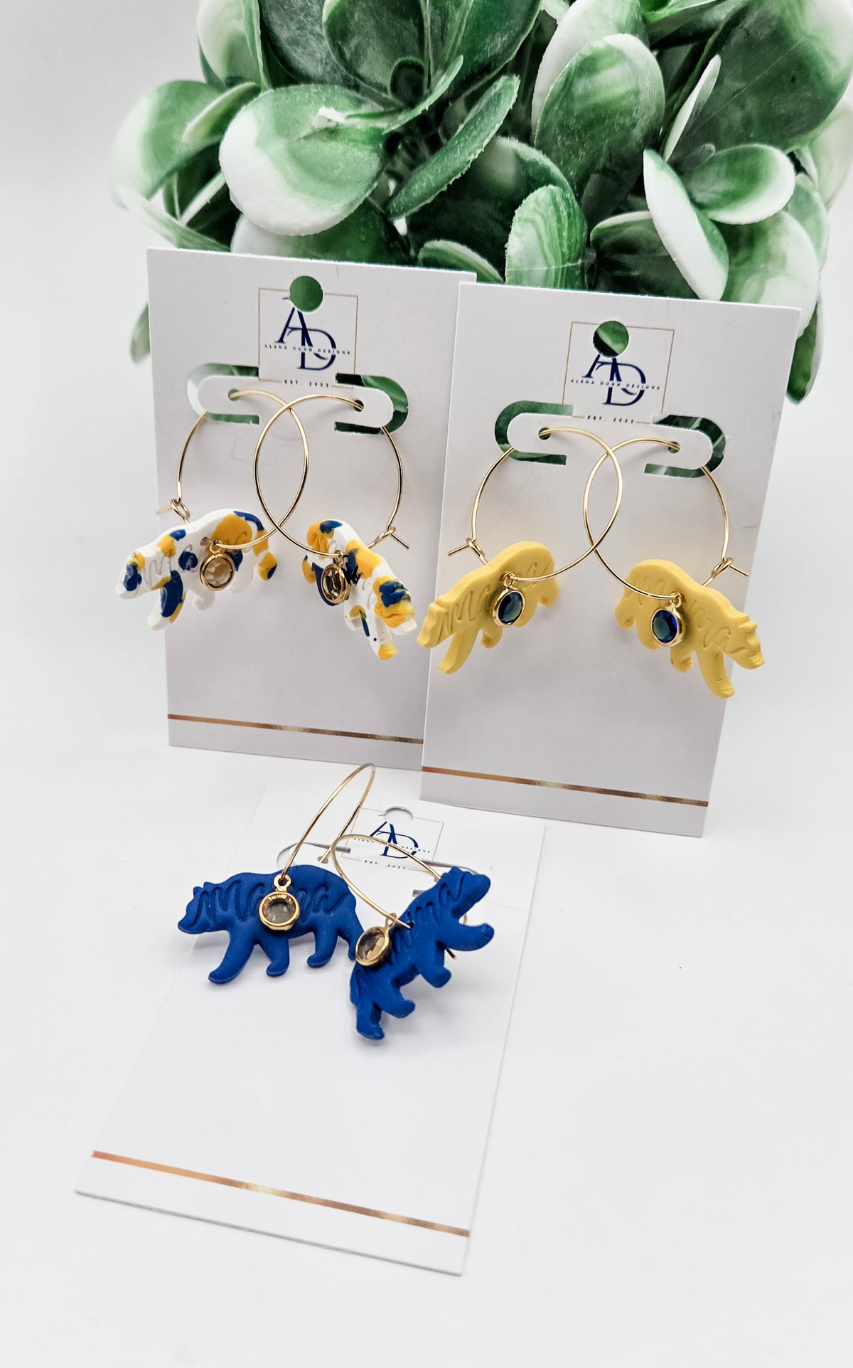Mama Bear Hoop Earrings image 0