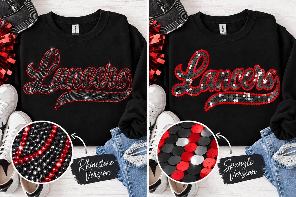 Lancer Retro Rhinestone Top